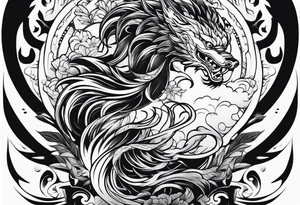 Traditional Japanese tattoo representation of consistency tattoo idea