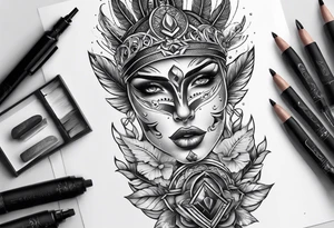 Spear tattoo idea
