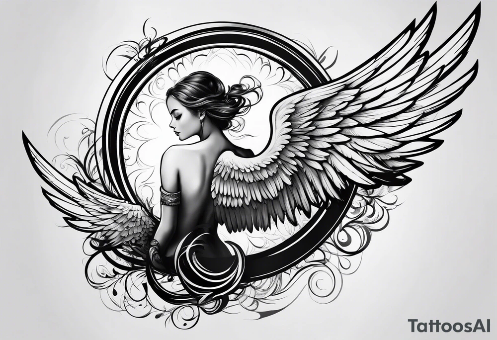 Angel wing tattoo idea
