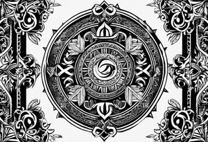 inside the card the rune dagaz tattoo idea