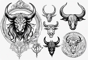 Taurus tattoo idea
