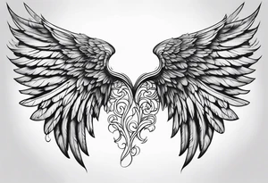 Angel wing tattoo idea