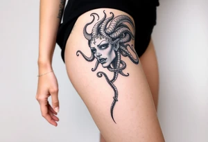 Big headed Medusa tattoo idea
