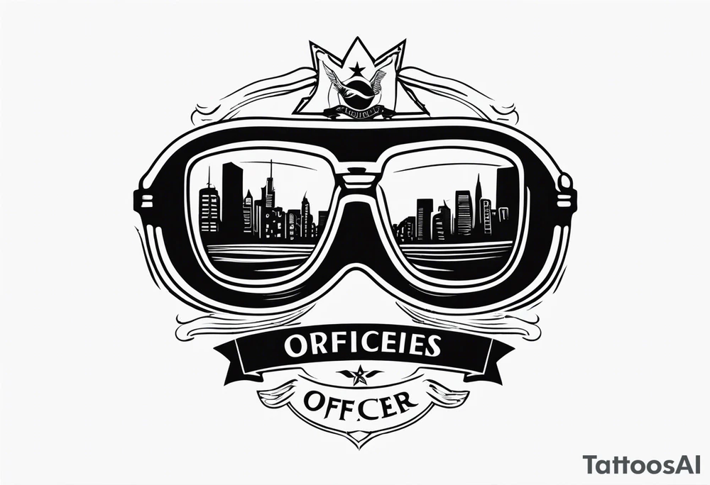sunglasses Officer tattoo idea