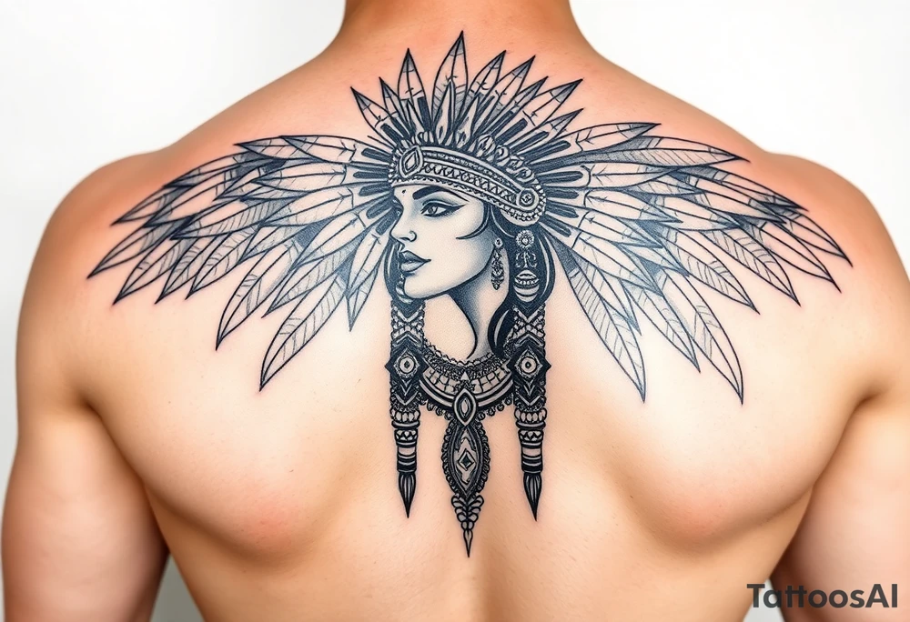 Aztec princess tattoo idea