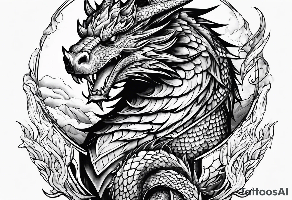 dragonborn tattoo idea