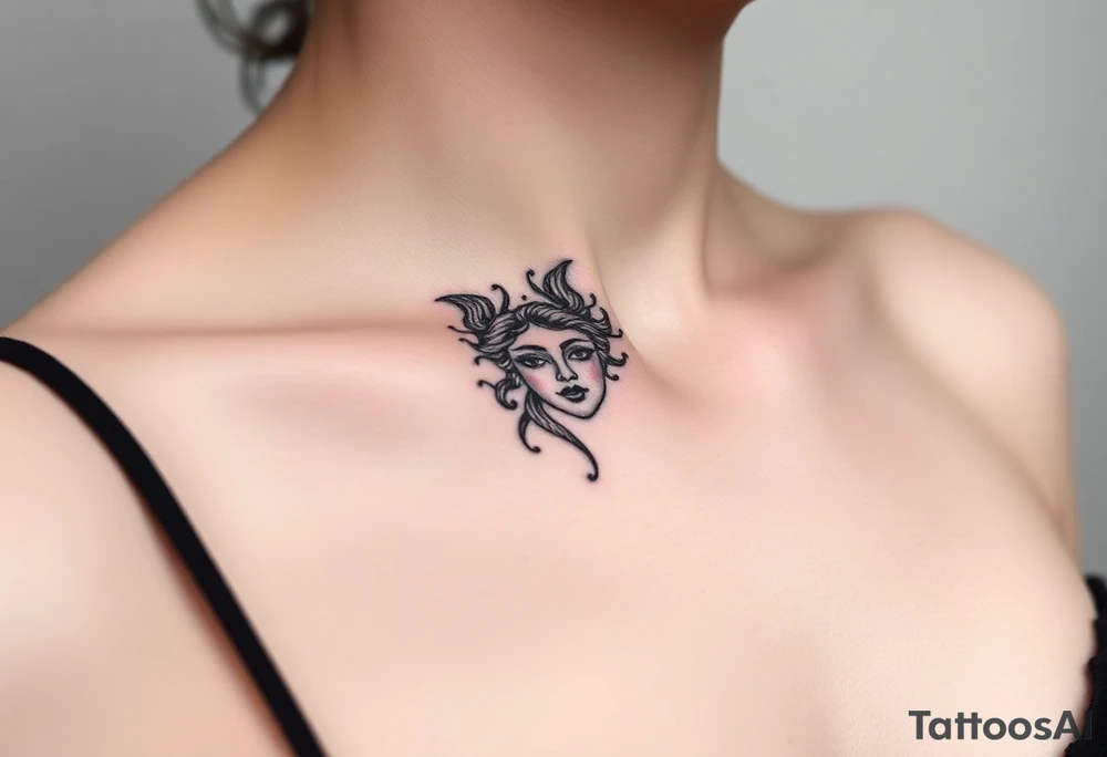 Small Medusa tattoo idea