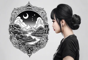 Show the word Vietnamese in letter tattoo idea