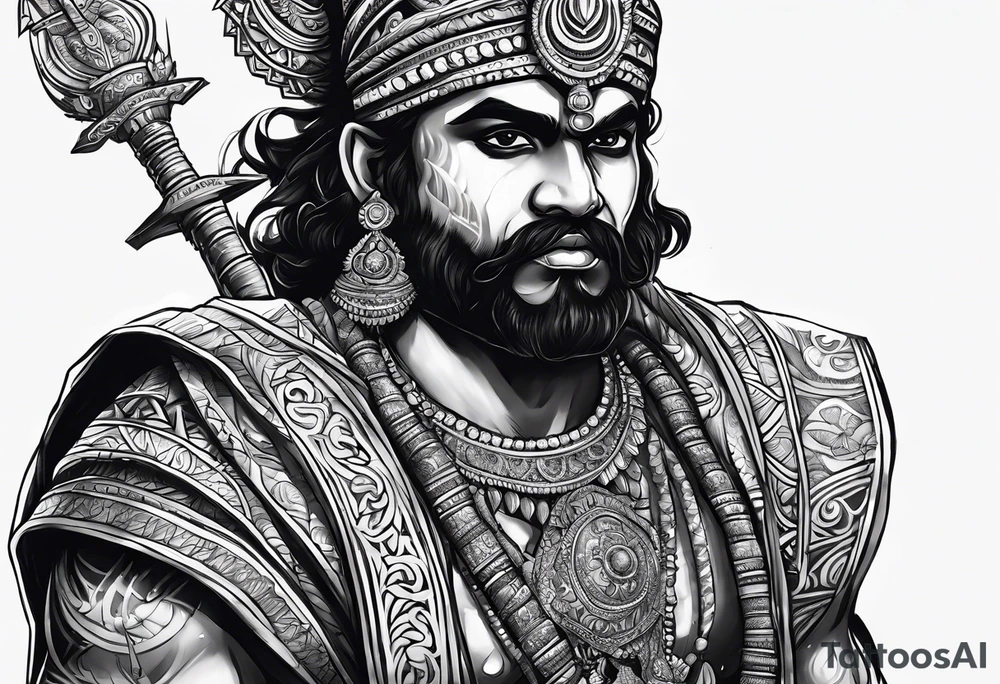 Story of karnan tattoo idea