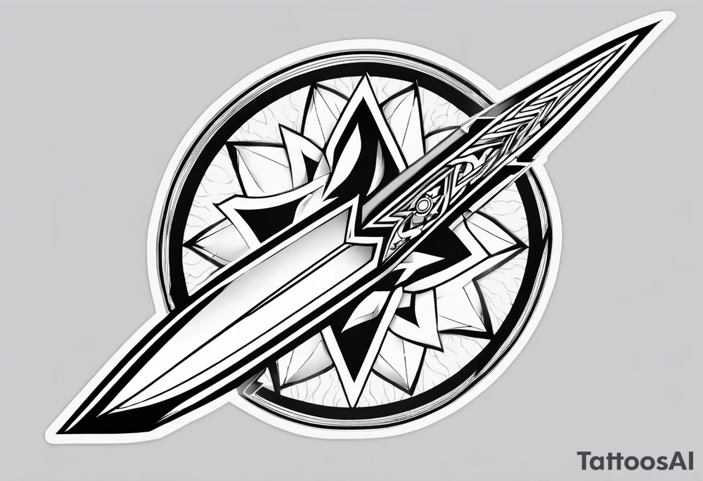 Kunai dragonball digimon tattoo idea