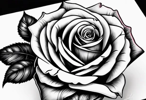 a human hand holding on to a single rose stem tattoo idea