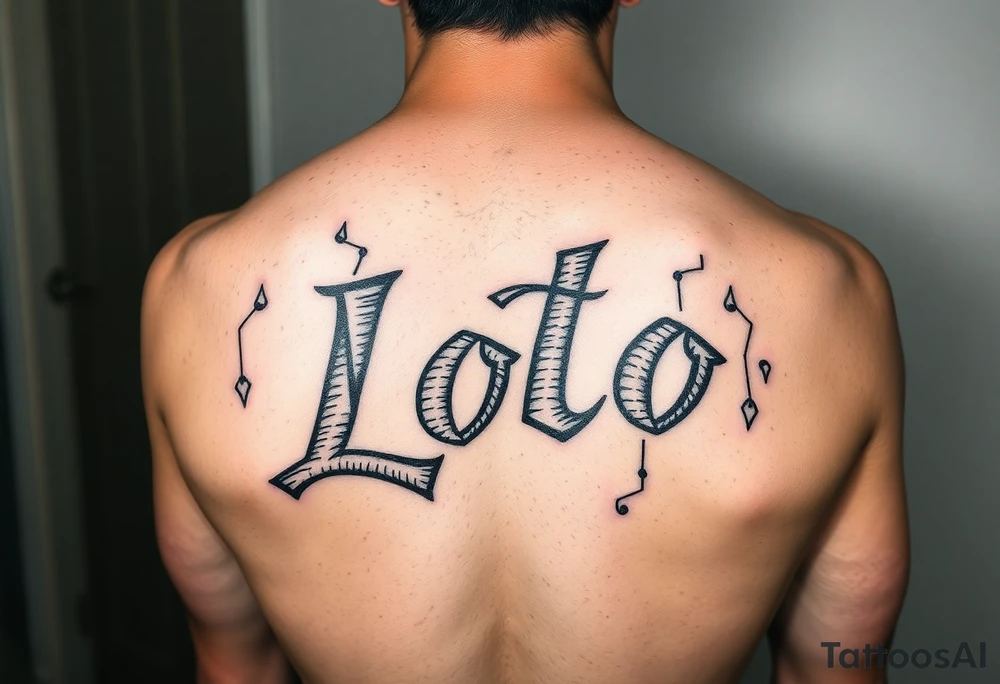 Kilo Lolo with cool font tattoo idea