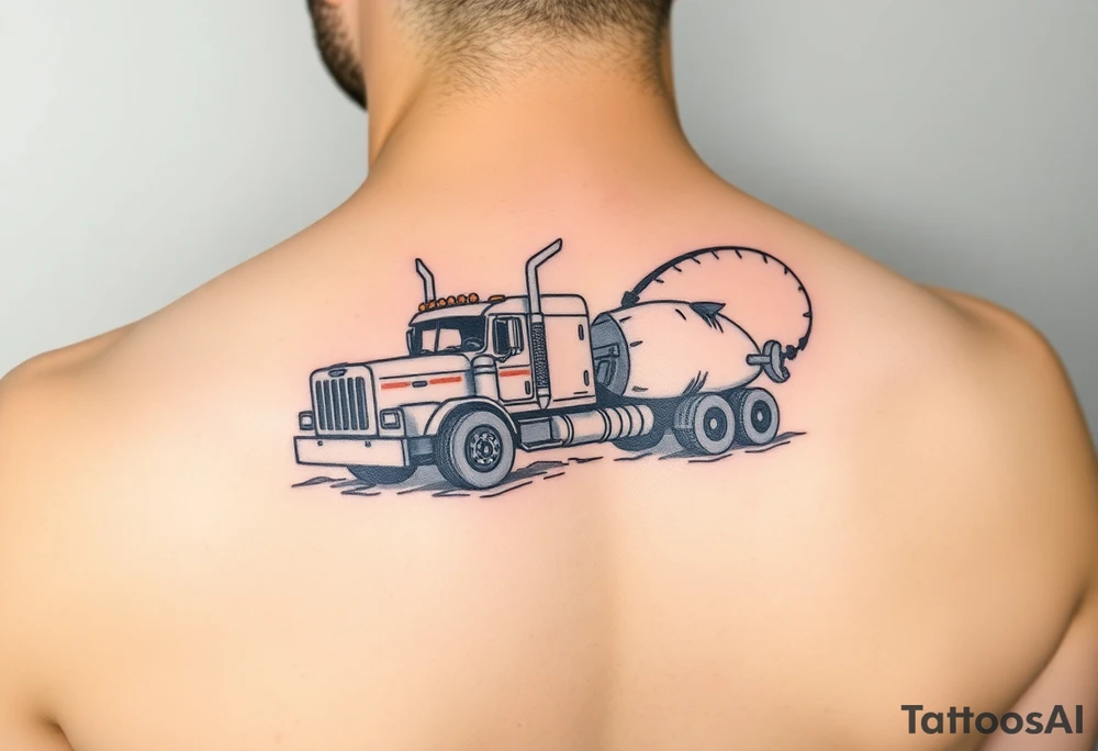 Tattoo for trucks, fishing and anime tattoo idea