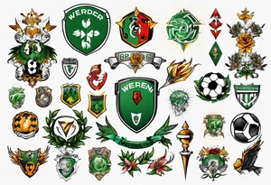 werder bremen fußball, tattoo idea