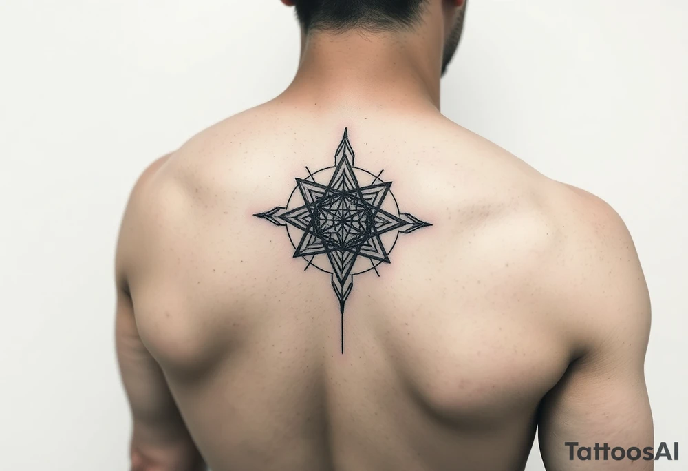 Sacred geometry leg/thigh tattoo tattoo idea