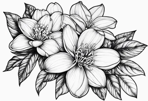 Night flowering jasmine tattoo idea