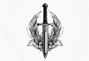 warrior sword chest tattoo tattoo idea