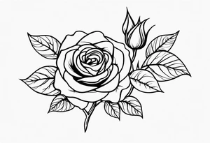 Thorny Vine Rose tattoo idea