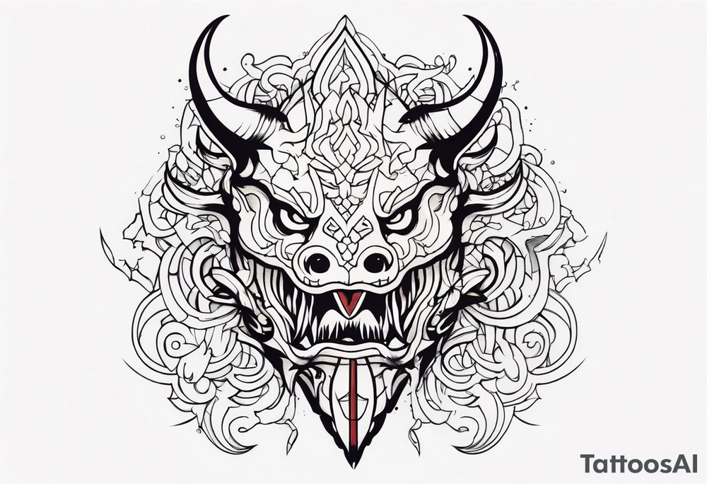 Monster within tattoo idea