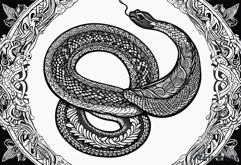 Rattlesnake mandala henna black tattoo design tattoo idea Rattlesnake mandala henna black tattoo design tattoo idea