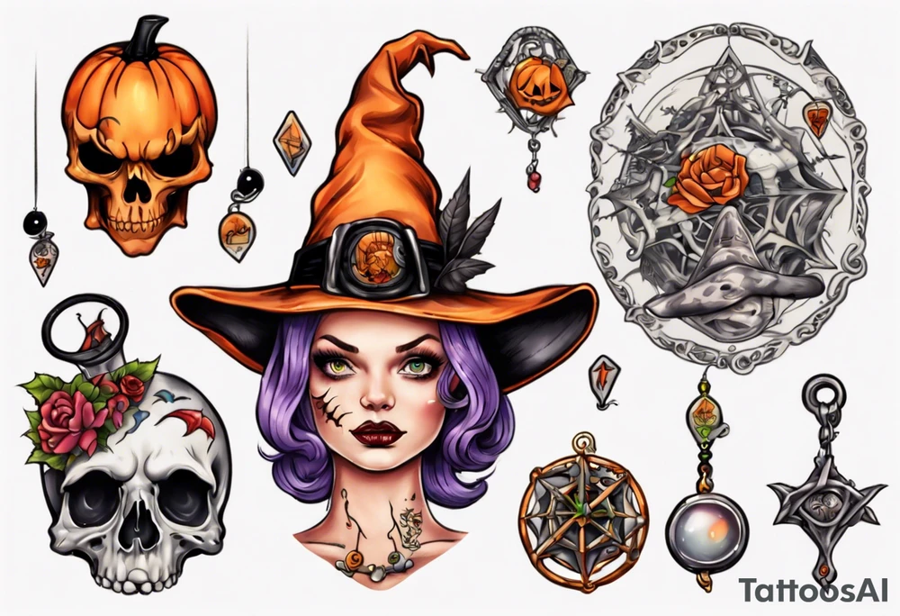 Halloweentown Sophie hat and Talisman tattoo idea