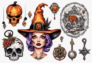 Halloweentown Sophie hat and Talisman tattoo idea