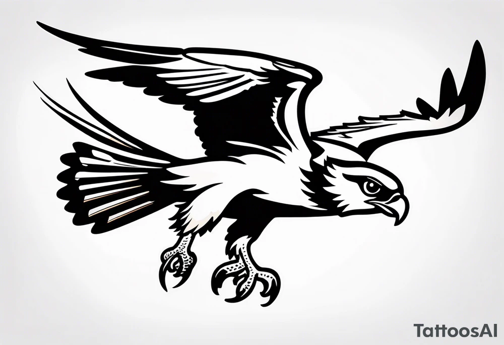 osprey diving tattoo idea