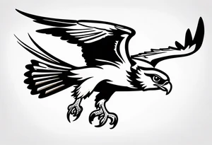 osprey diving tattoo idea
