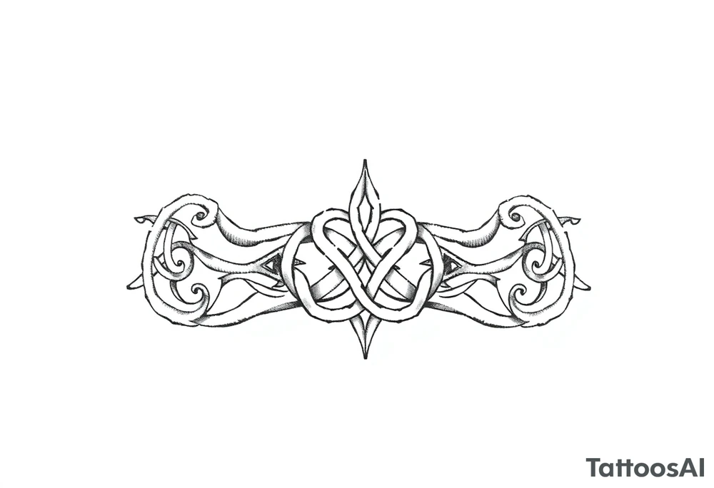 Celtic symbols calf tattoo tattoo idea