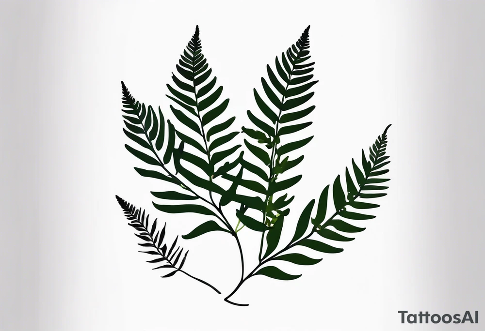 Fern leaf tattoo idea