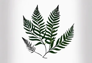 Fern leaf tattoo idea