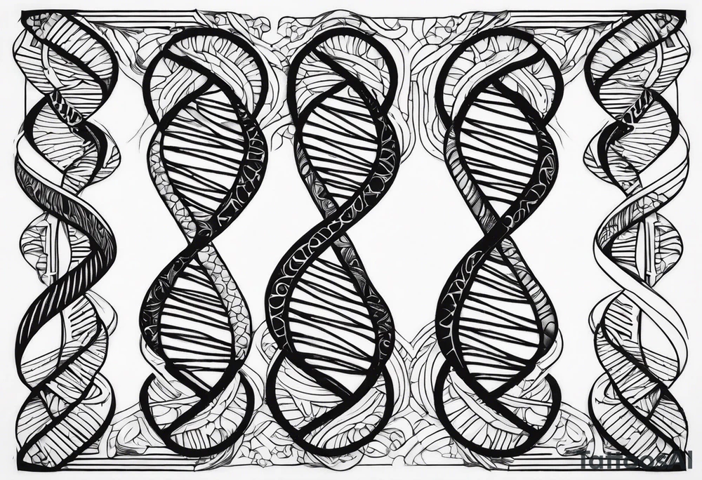 DNA Strand tattoo idea