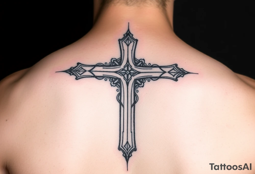 a cross tattoo idea