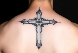 a cross tattoo idea