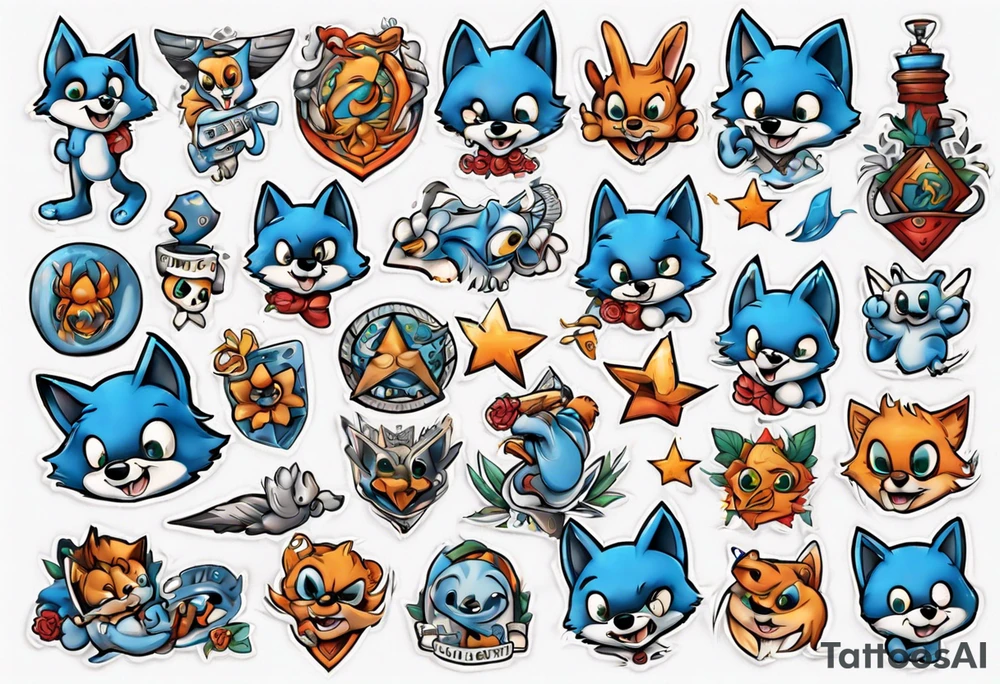 Bluey tattoo idea