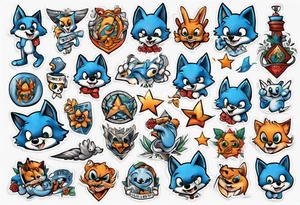 Bluey tattoo idea