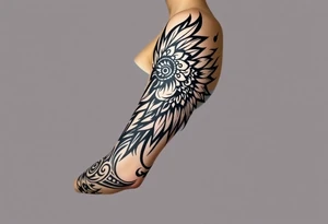 shaman and indian style tattoo idea