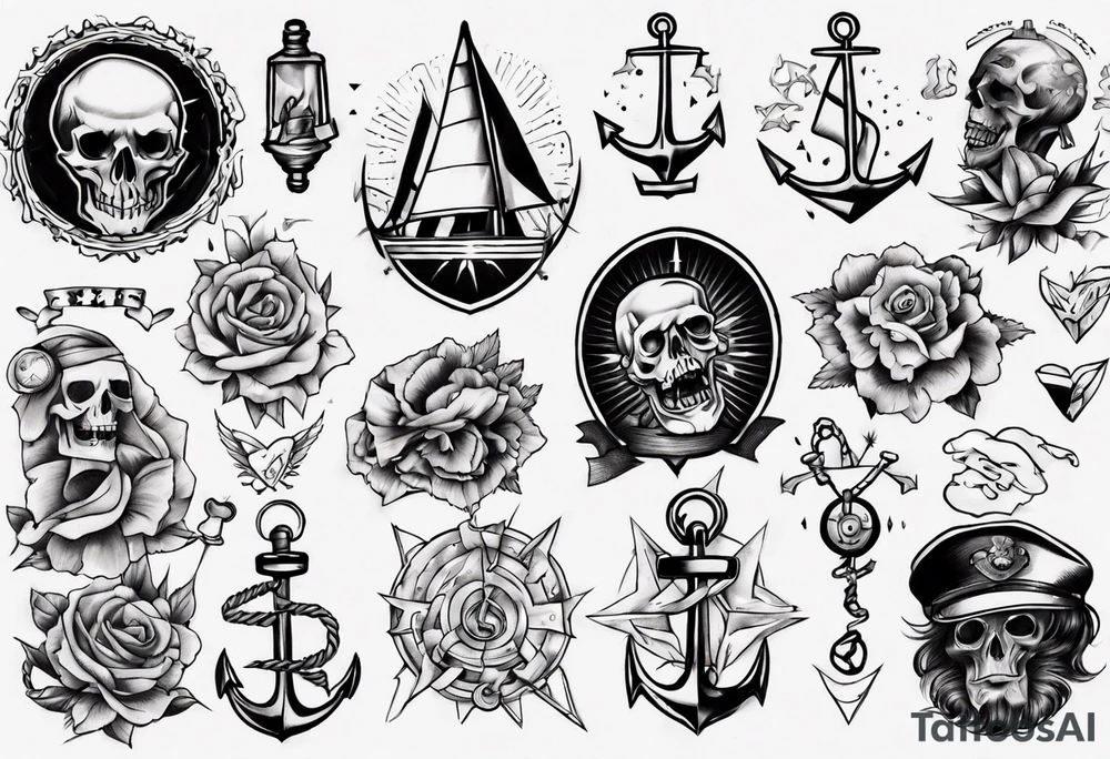 Old-school tattoo sketch tattoo idea