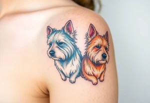 Two westies tattoo idea