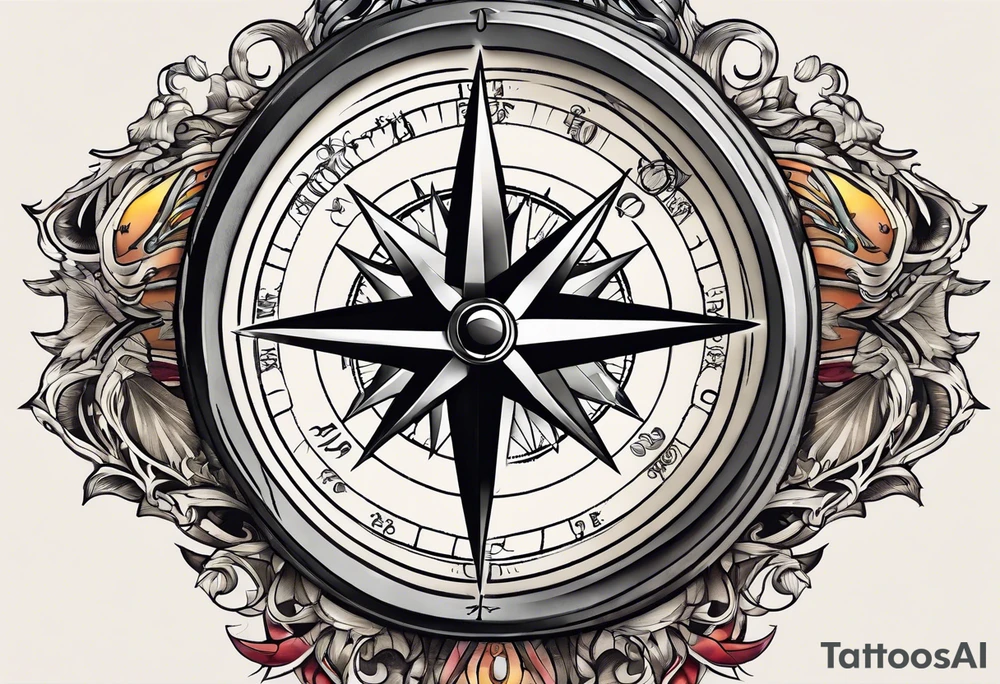 Military compass tattoo idea