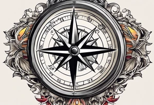 Military compass tattoo idea