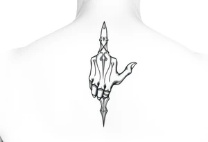 Prussian black work hand tattoo tattoo idea