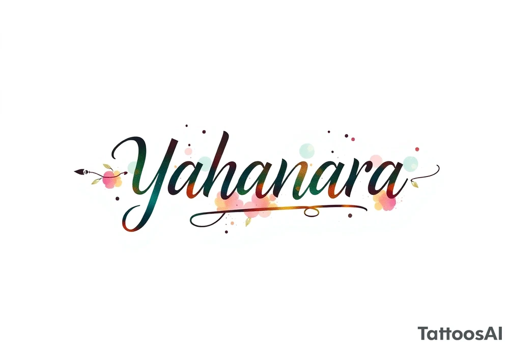 Name YAHANARA tattoo idea