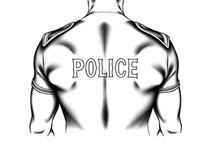 Police tattoo idea