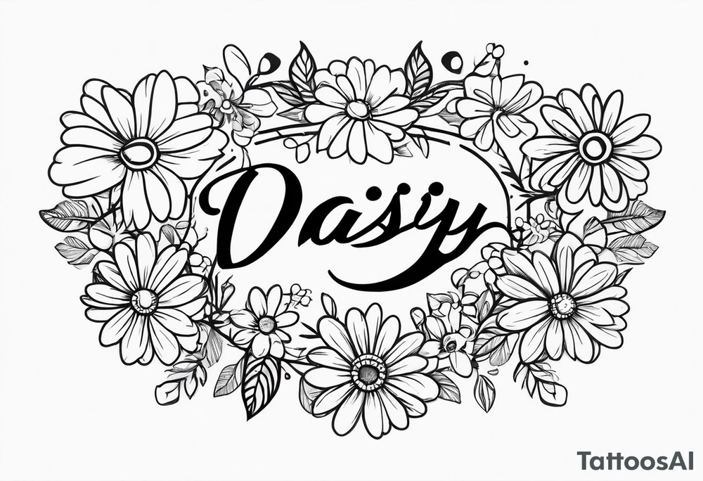 Daisy chain tattoo idea