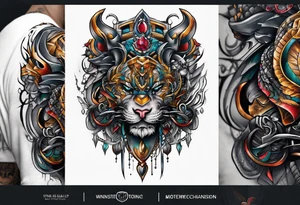 strength mindset tattoo idea