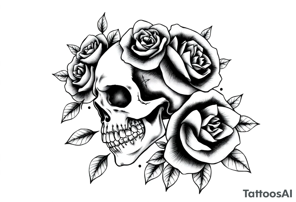 Skull and death with roses half
Sleeve tattoo idea Skull and death with roses half
Sleeve tattoo idea