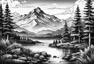 Scenery tattoo idea