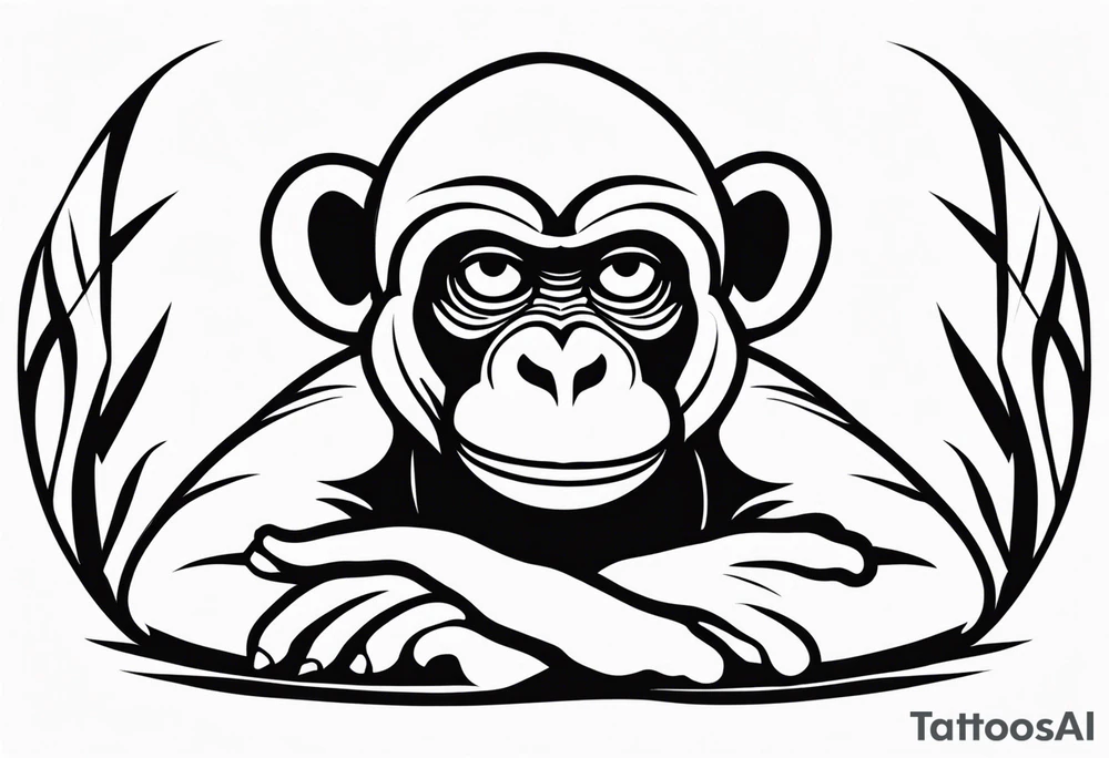 SEE NO EVIL MONKEY EMOJI tattoo idea