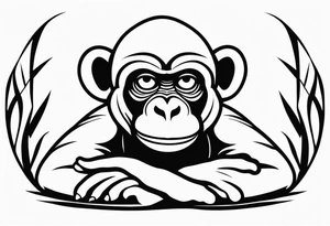 SEE NO EVIL MONKEY EMOJI tattoo idea